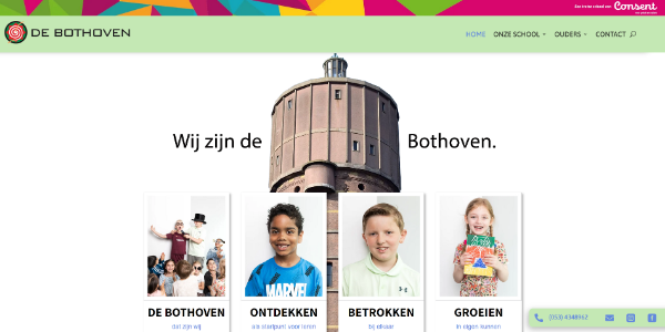 Homepage website De Bothoven