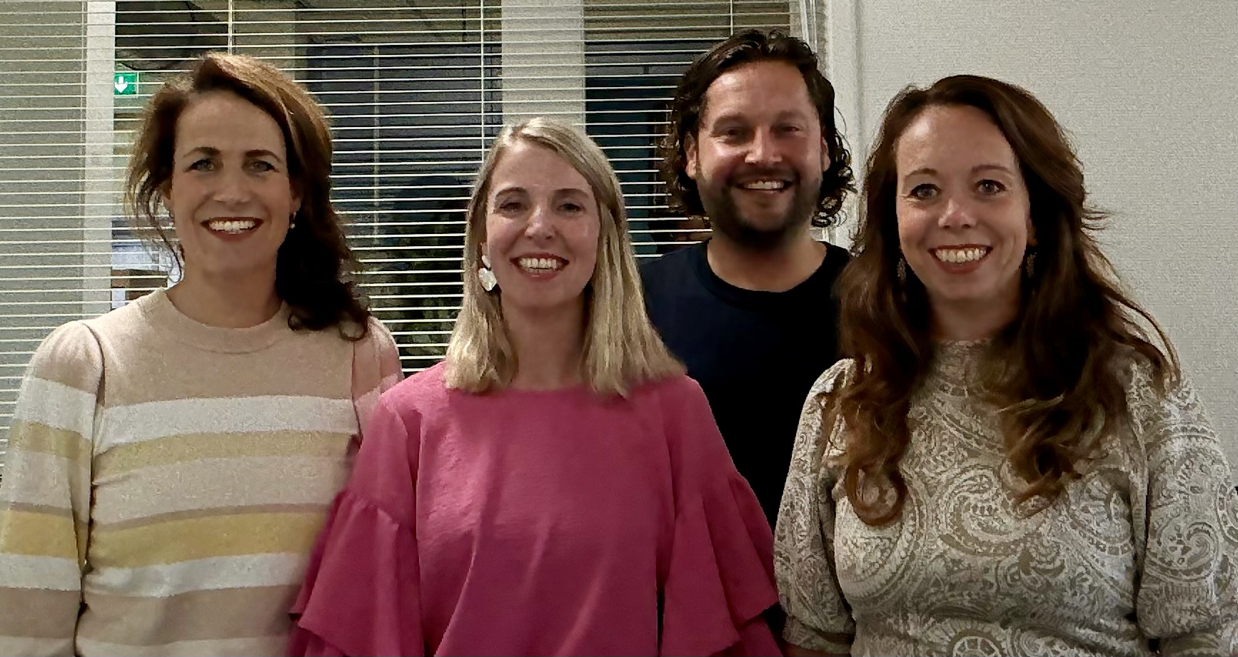 Lisette Scholten, Loes Voogsgeerd, Mitchell ter Haar en Linda Breukers